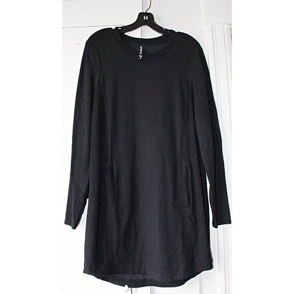 Athleta - Balance Sweatshirt Dress in Black, size Medium. Style 599867. - Picture 3 of 13
